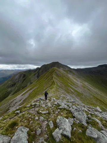 View From Am Bodach Ring Of Steall 3.8.25